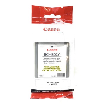 CANON 7720A001 BCI-1302Y CARTUCCIA ORIGINALE GIALLO PER CANON W2200 [A BOX]