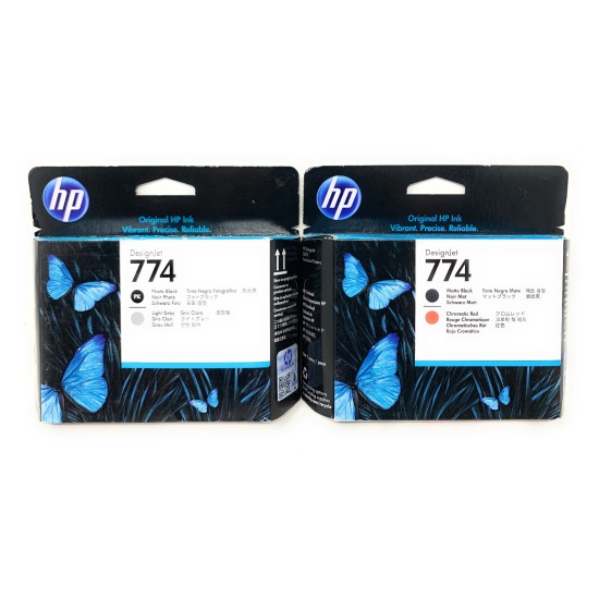 HP P2V97A + P2W00A 774 TESTINA NERO OPACO/ROSSO + NERO FOTO/GRIGIO CHIARO Z6810 HP P2V97A + P2W00A 774 TESTINA NERO OPACO/ROSSO + NERO FOTO/GRIGIO CHIARO Z6810