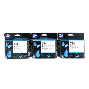 HP 774 P2V97A + P2W00A + P2V99A 3 TESTINE ORIGINALI PER DESIGNJET Z6610/Z6810 HP 774 P2V97A + P2W00A + P2V99A 3 TESTINE ORIGINALI PER DESIGNJET Z6610/Z6810
