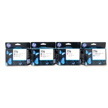 HP 774 P2V97A P2W00A P2V99A P2V98A 4 TESTINE ORIGINALI DESIGNJET Z6610/Z6810 HP 774 P2V97A P2W00A P2V99A P2V98A 4 TESTINE ORIGINALI DESIGNJET Z6610/Z6810