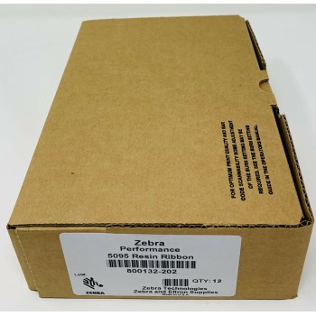 ZEBRA 800132-202 57mm x 74mt 12 RIBBON NASTRO RESINA NERO PER TLP284/LP2824
