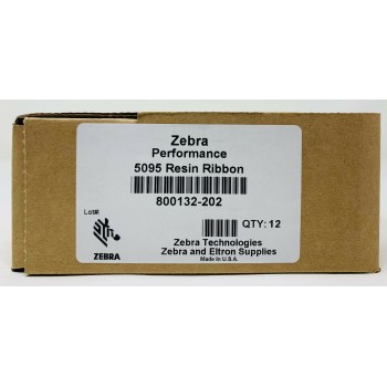 ZEBRA 800132-202 57mm x 74mt 12 RIBBON NASTRO RESINA NERO PER TLP284/LP2824