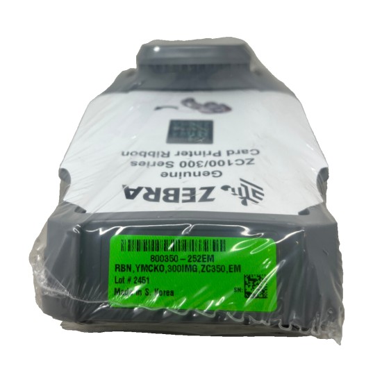 ZEBRA 800350-252EM CARTUCCIA NASTRO A COLORI PER STAMPANTE TESSERE ZC100/ZC300