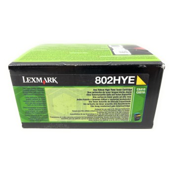 LEXMARK 802HYE 80C2HYE 802HY TONER ORIGINALE GIALLO CX410de/CX51de [A BOX]