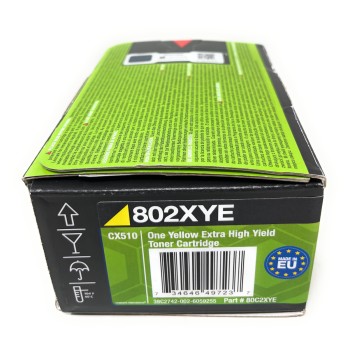 LEXMARK 802XYE 802 TONER ORIGINALE GIALLO CX510/CX510DE 4.000PG [A BOX]