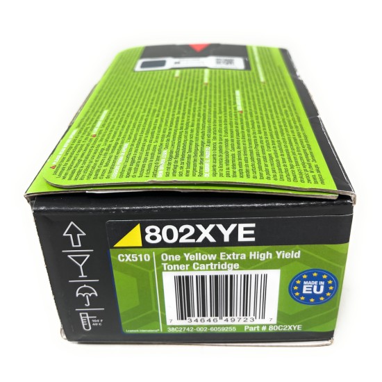 LEXMARK 802XYE 802 TONER ORIGINALE GIALLO CX510/CX510DE 4.000PG [A BOX]