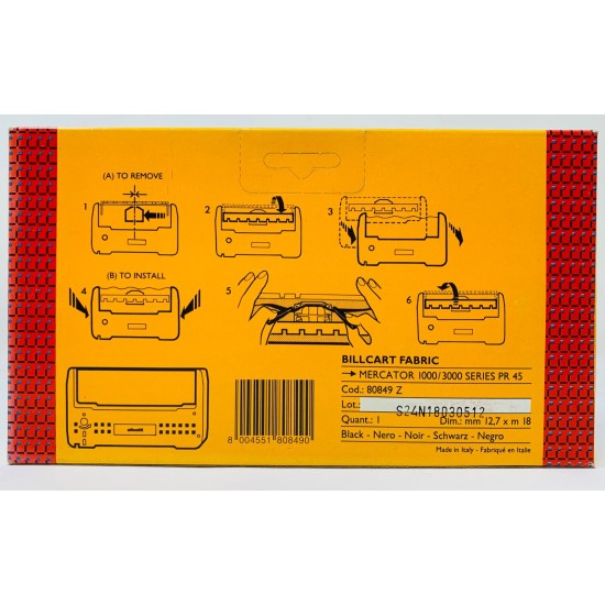 OLIVETTI 80849 NASTRO ORIGINALE BILLCART PER OLIVETTI MERCATOR 1000/3000/PR 45