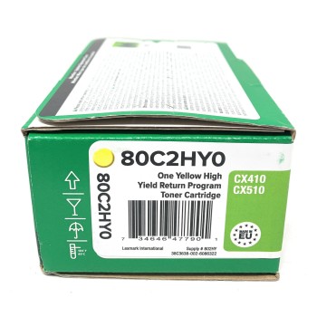 LEXMARK 80C2HY0 TONER ORIGINALE GIALLO PER CX410/CX410de/CX510/CX510de [A BOX]