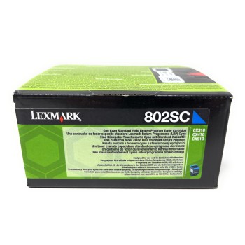 LEXMARK 80C2SC0 802SC TONER ORIGINALE CIANO CX310n/CX310dn/CX410/CX510 [A BOX]