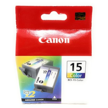CANON 8191A002 BCI-15 C CARTUCCIA TWINPACK ORIGINALE COLORE PER i70/i80 [A BOX]