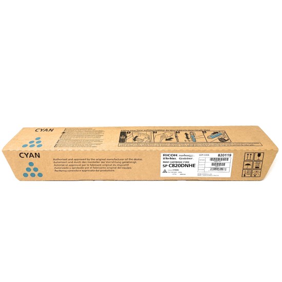 RICOH 820119 SP C820DNHE TONER ORIGINALE CIANO AFICIO SP C820dn/SP C821dn [A BOX]