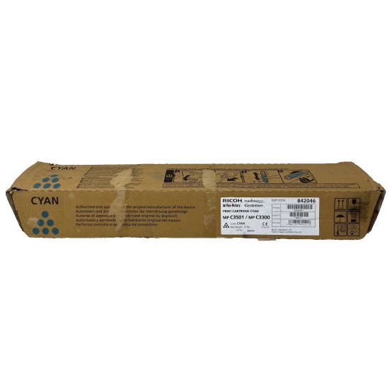 RICOH 841427 842046 TONER ORIGINALE CIANO MP C3001/MP C3501/MP C3300 [A BOX]