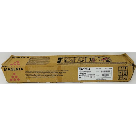 RICOH 841458 TONER ORIGINALE MAGENTA RICOH AFICIO MP C5501/MP C4501/MP C5000