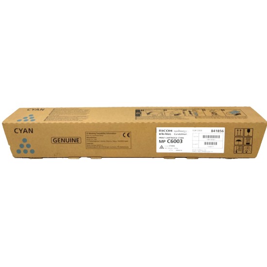 RICOH 841856 TONER ORIGINALE CIANO TYPE MP C6003 MP C4503/MP C5503/C6003 [A BOX]