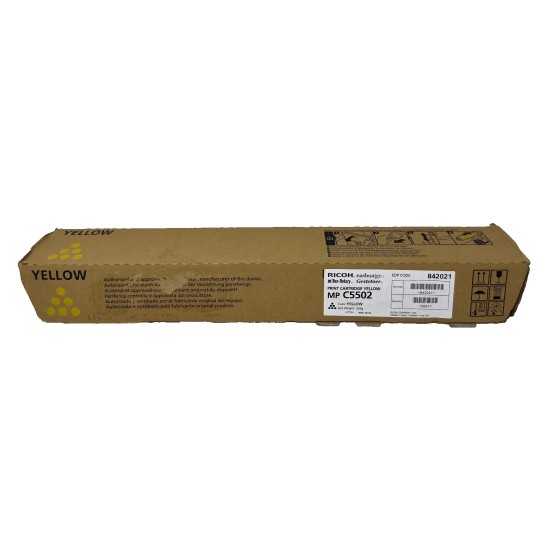 RICOH 842021 TYPE 5502 TONER ORIGINALE GIALLO AFICIO MP C4502/MP C5502 [A BOX]