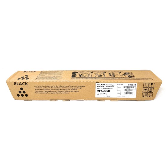 RICOH 842043 TONER ORIGINALE NERO MP C3300 PE AFICIO MP C2800/MP C3300 [C BOX]