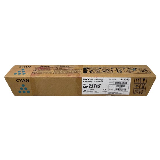 RICOH 842060 TONER ORIGINALE CIANO MP C2550 AFICIO MP C2030/C2050/C2550 [A BOX]