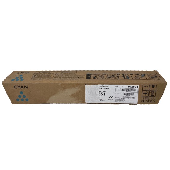RICOH 842064 TYPE MP C2551HE ORIGINALE CIANO AFICIO MP C2051/MP C2551 [B BOX]