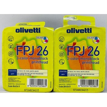 OLIVETTI 84436 FPJ26 CARTUCCIA ORIGINALE COLORE JP170/JP190/JP192/SC360/370 X2PZ