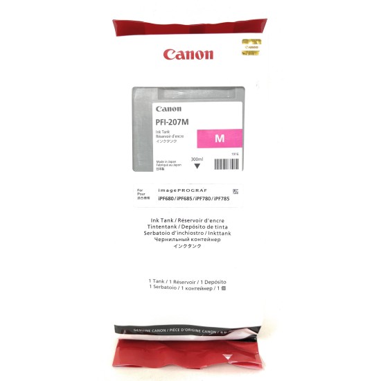 CANON 8791B001 PFI-207M CARTUCCIA ORIGINALE MAGENTA iPF680/iPF685/iPF780 [A BOX]
