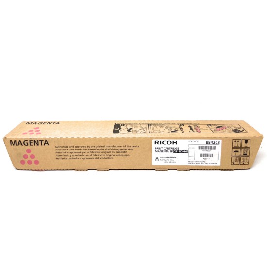 RICOH 884203 TONER ORIGINALE MAGENTA SP C811DNHE PER AFICIO SP C810dn/SP C811d [A BOX]