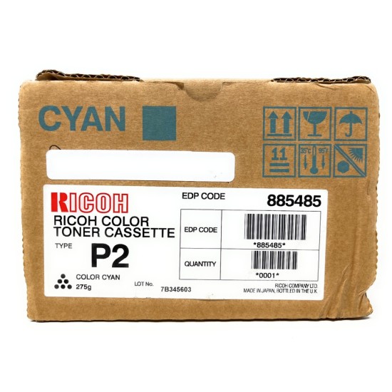 RICOH 885485 TYPE P2 TONER ORIGINALE CIANO AFICIO 2228C/2232C/2238C [A BOX]