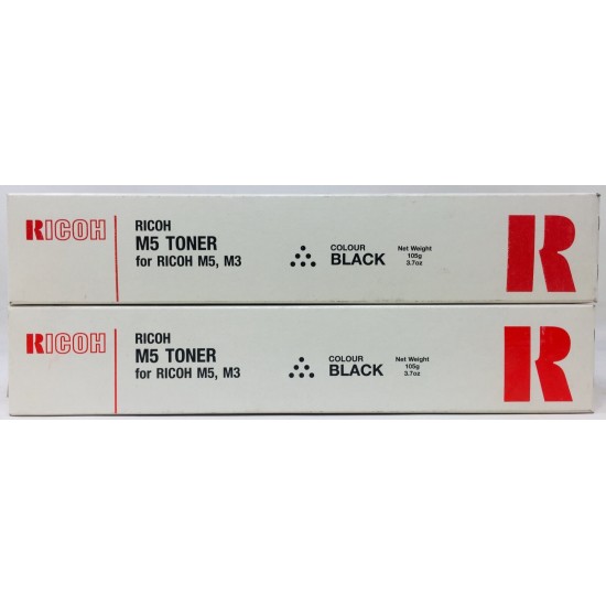 RICOH 887659 889231 TONER ORIGINALE NERO PER RICOH M3/M5 (2.550 PG) X 2 pezzi RICOH 887659 889231 TONER ORIGINALE NERO PER RICOH M3/M5 (2.550 PG) X 2 pezzi