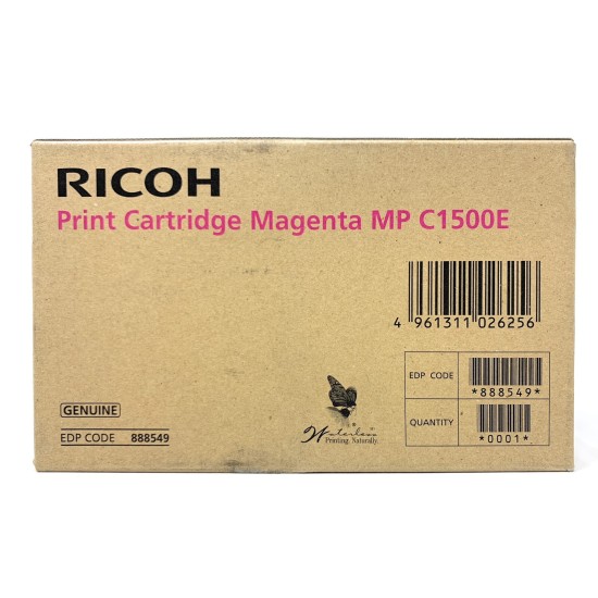 RICOH 888549 MP C1500E CARTUCCIA GEL ORIGINALE MAGENTA MP-C1500 [A BOX]