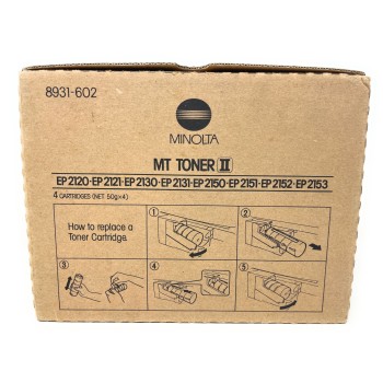 MINOLTA 8931-602 TONER ORIGINALE NERO EP2120/EP2121/EP2130/EP2150/EP2151 [4 PZ]