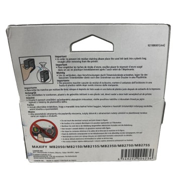CANON 9218B001 PGI-1500XL CARTUCCIA ORIGINALE NERO MAXIFY MB2050/MB2750 [B BOX]