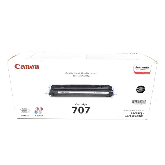 CANON 9424A004 707BK TONER ORIGINALE NERO PER I-SENSYS LBP-5000/LBP-5100 [A BOX]