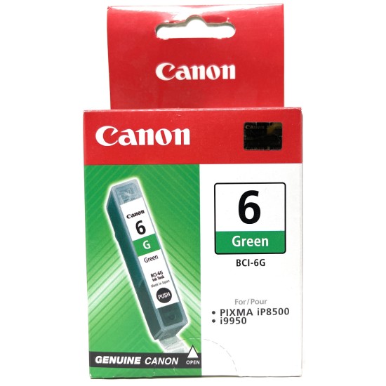 CANON 9473A002 BCI-6G CARTUCCIA ORIGINALE VERDE PER PIXMA iP8500/i9950 [A BOX]
