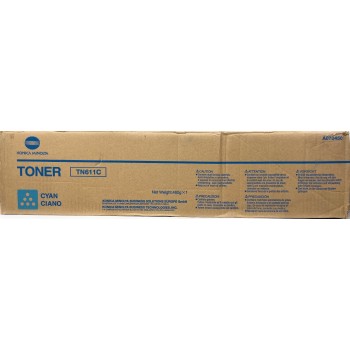 KONICA MINOLTA A070450 TN611C TONER ORIGINALE CIANO BIZHUB C451/C550 [OPEN BOX]