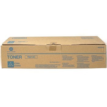 KONICA MINOLTA A0D7454 TN214C TONER ORIGINALE CIANO PER BIZHUB C200 [OPEN BOX]