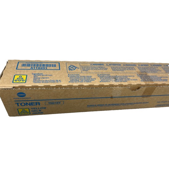 KONICA MINOLTA A11G251 TN216Y TONER ORIGINALE GIALLO BIZHUB C220/C280 [OPEN BOX]