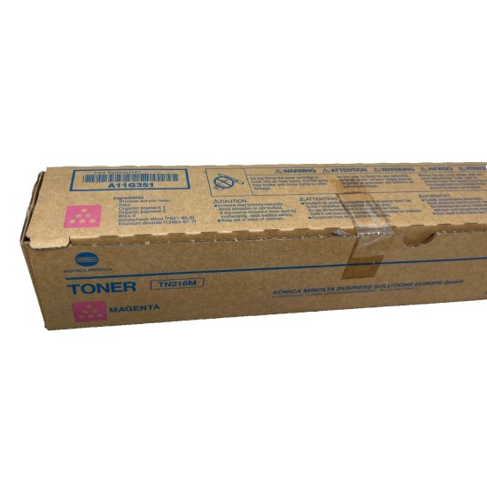 KONICA MINOLTA A11G351 TN216M TONER ORIGINALE MAGENTA BIZHUB C220/C280 [OPEN BOX