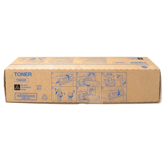 KONICA MINOLTA A5E7151 TN622K ORIGINALE NERO ACCURIOPRESS C6085/C6100 [A BOX]