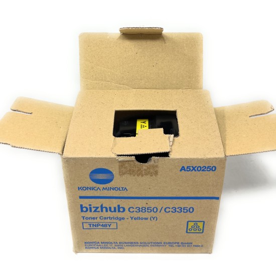 KONICA MINOLTA A5X0250 TNP48Y TONER ORIGINALE GIALLO BIZHUB C3350/C3850 [OPEN BOX]