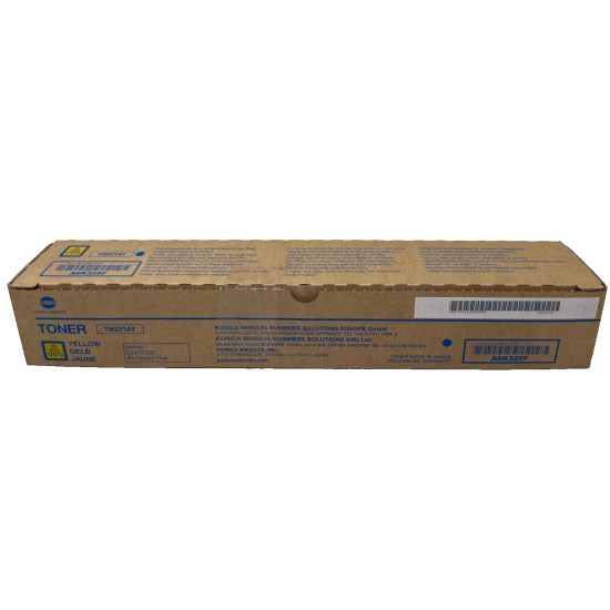 KONICA MINOLTA A8K325F TN221AY TN221Y TONER ORIGINALE GIALLO BIZHUB C227/C287 [A KONICA MINOLTA A8K325F TN221AY TN221Y TONER ORIGINALE GIALLO BIZHUB C227/C287 [A
