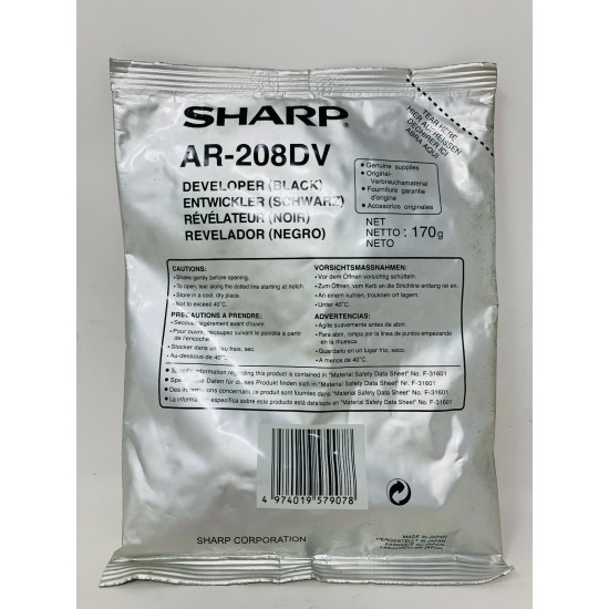 SHARP AR-208DV DEVELOPER ORIGINALE NERO PER SHARP AR-M200AR-M201