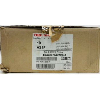 TOSHIBA AS1F BEX60110AS1F010 110mm x 600mt 10 ROTOLI RIBBON PER B-EX4/6T2 SERIE