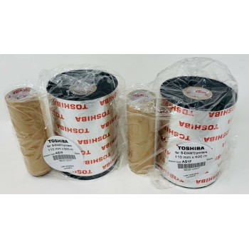 TOSHIBA AS1F BEX60110AS1F010 110mm x 600mt 4 ROTOLI RIBBON PER B-EX4/6T2 SERIE