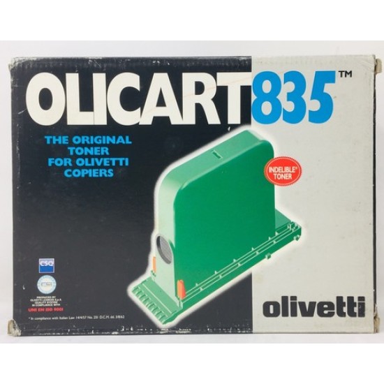 OLIVETTI B0049 K OLICART 835 TONER ORIGINALE NERO PER OLIVETTI COPIA 8028/8035 OLIVETTI B0049 K OLICART 835 TONER ORIGINALE NERO PER OLIVETTI COPIA 8028/8035
