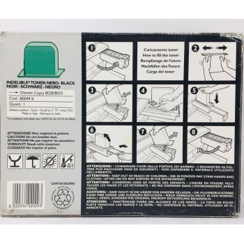 OLIVETTI B0049 K OLICART 835 TONER ORIGINALE NERO PER OLIVETTI COPIA 8028/8035 OLIVETTI B0049 K OLICART 835 TONER ORIGINALE NERO PER OLIVETTI COPIA 8028/8035