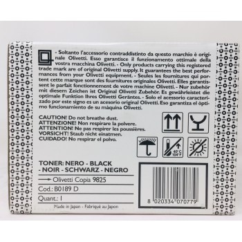 OLIVETTI B0189 D TONER 925 TONER ORIGINALE PER OLIVETTI COPIA 9825 OLIVETTI B0189 D TONER 925 TONER ORIGINALE PER OLIVETTI COPIA 9825