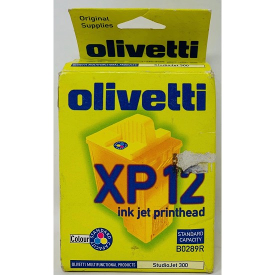 OLIVETTI B0289 XP12 CARTUCCIA INK JET ORIGINALE COLORE PER STUDIOJET 300 OLIVETTI B0289 XP12 CARTUCCIA INK JET ORIGINALE COLORE PER STUDIOJET 300