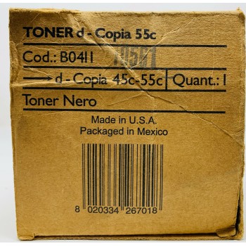 OLIVETTI B0411 TONER ORIGINALE NERO d-COPIA 45Cd-COPIA 55C OLIVETTI B0411 TONER ORIGINALE NERO d-COPIA 45Cd-COPIA 55C