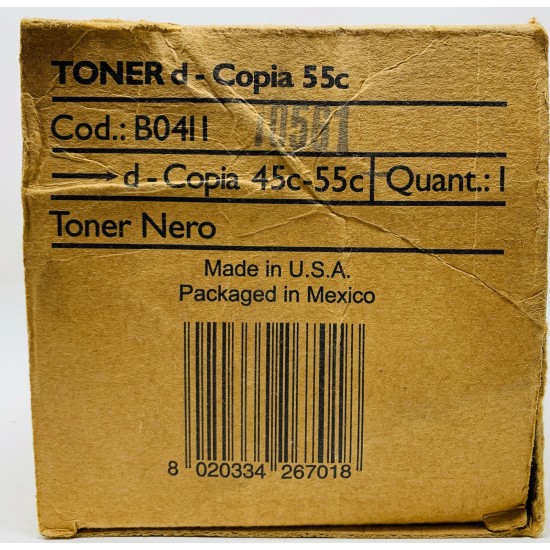OLIVETTI B0411 TONER ORIGINALE NERO d-COPIA 45Cd-COPIA 55C