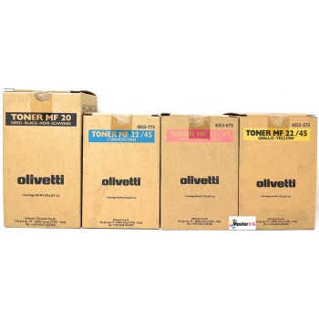OLIVETTI B0431 B0432 B0433 B0434 ORIGINALE NERO/GIALLO/MAGENTA/CIANO D-COLOR MF20 X4 OLIVETTI B0431 B0432 B0433 B0434 ORIGINALE NERO/GIALLO/MAGENTA/CIANO D-COLOR MF20 X4