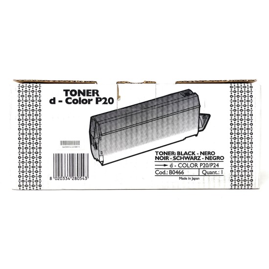 OLIVETTI B0466 TONER ORIGINALE NERO PER D-COLOR P20/D-COLOR P24 [A BOX]